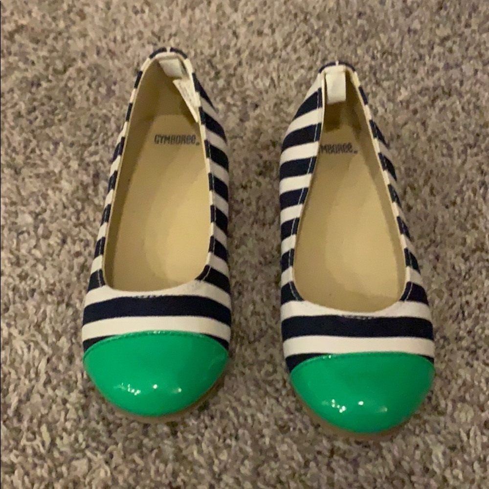 Striped Small Wedge Heels